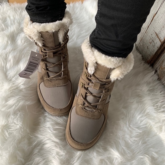 NWT Women’s Weatherproof Chloe Leather Boot Tan - Picture 3 of 8